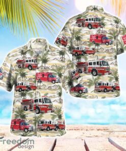 California Newport Beach Fire Department Hawaiian Shirt Button Summer Shirt