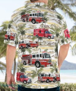 California Newport Beach Fire Department Hawaiian Shirt Button Summer Shirt Product Photo 4