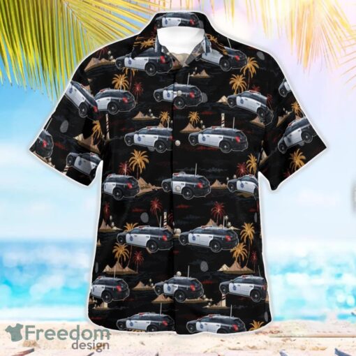 California San Francisco Police Car Hawaiian Shirt Button Summer Shirt Product Photo 2