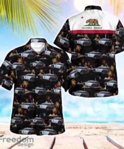 California San Francisco Police Car Hawaiian Shirt Button Summer Shirt