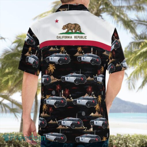 California San Francisco Police Car Hawaiian Shirt Button Summer Shirt Product Photo 4