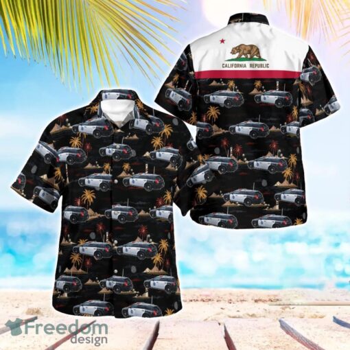 California San Francisco Police Car Hawaiian Shirt Button Summer Shirt Product Photo 1