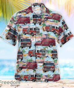 California San Ramon Valley Fire Protection District Hawaiian Shirt Button Summer Shirt Product Photo 2