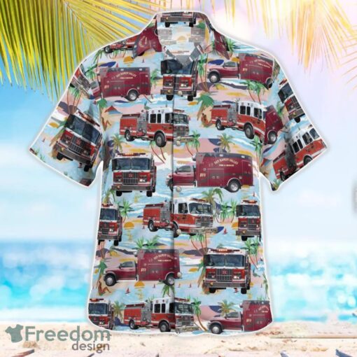 California San Ramon Valley Fire Protection District Hawaiian Shirt Button Summer Shirt Product Photo 2