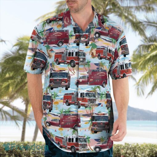 California San Ramon Valley Fire Protection District Hawaiian Shirt Button Summer Shirt Product Photo 3