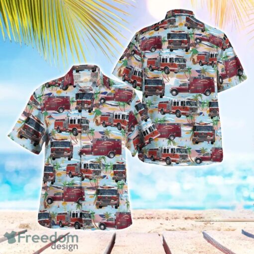 California San Ramon Valley Fire Protection District Hawaiian Shirt Button Summer Shirt Product Photo 1