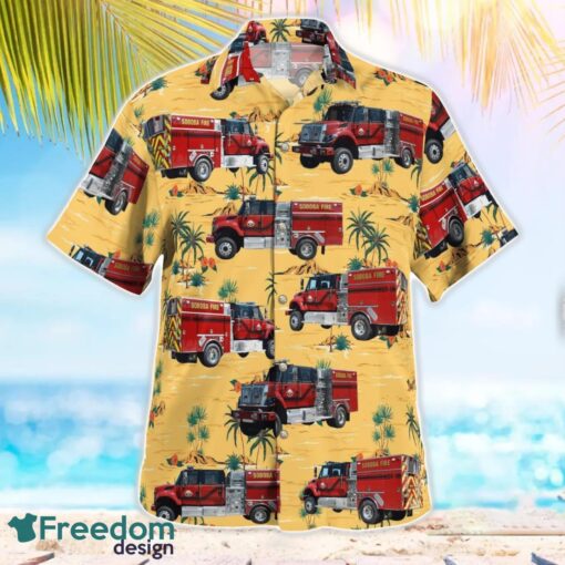 California Soboba Fire Department Hawaiian Shirt Button Summer Shirt Product Photo 2