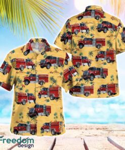 California Soboba Fire Department Hawaiian Shirt Button Summer Shirt