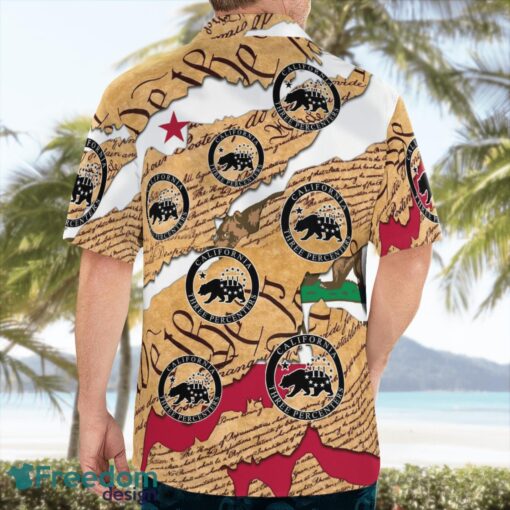 California Three Percenter Hawaiian Shirt Button Summer Shirt Product Photo 2