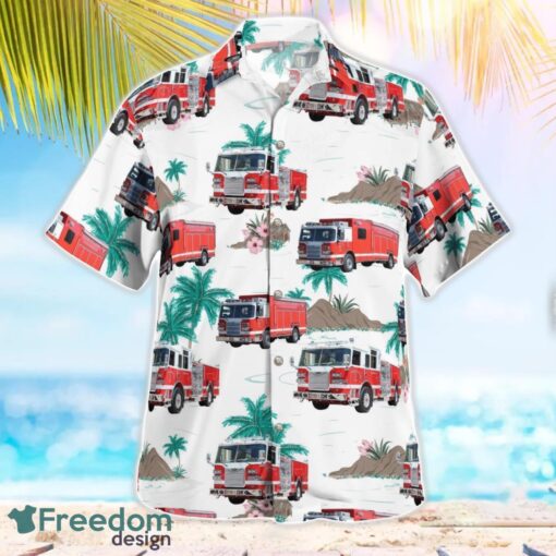 California Ventura City Fire Department Hawaiian Shirt Button Summer Shirt Product Photo 2