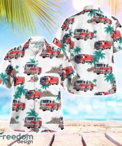 California Ventura City Fire Department Hawaiian Shirt Button Summer Shirt