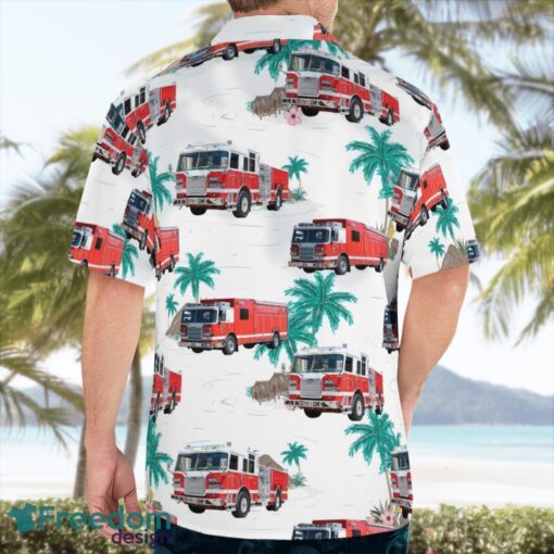 California Ventura City Fire Department Hawaiian Shirt Button Summer Shirt Product Photo 4