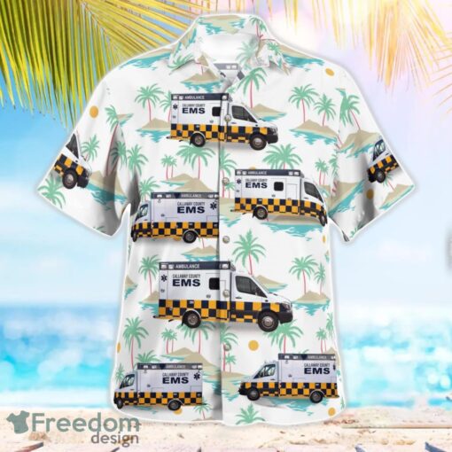 Callaway County EMS 3D Summer Aloha Hawaiian Shirt Product Photo 2