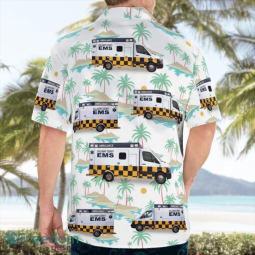 Callaway County EMS 3D Summer Aloha Hawaiian Shirt Product Photo 4