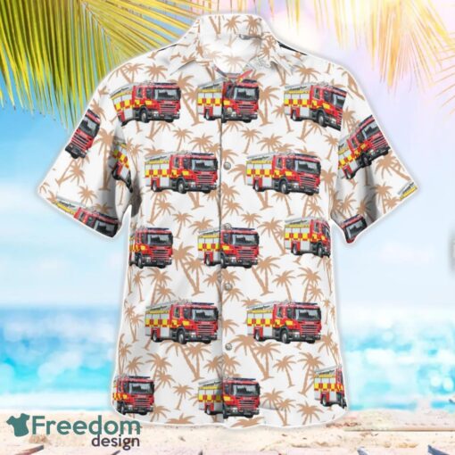 Cambridgeshire Fire & Rescue Service Scania Water Ladder Hawaiian Shirt Gift For Summer Vacation Product Photo 2