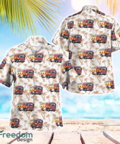 Cambridgeshire Fire & Rescue Service Scania Water Ladder Hawaiian Shirt Gift For Summer Vacation