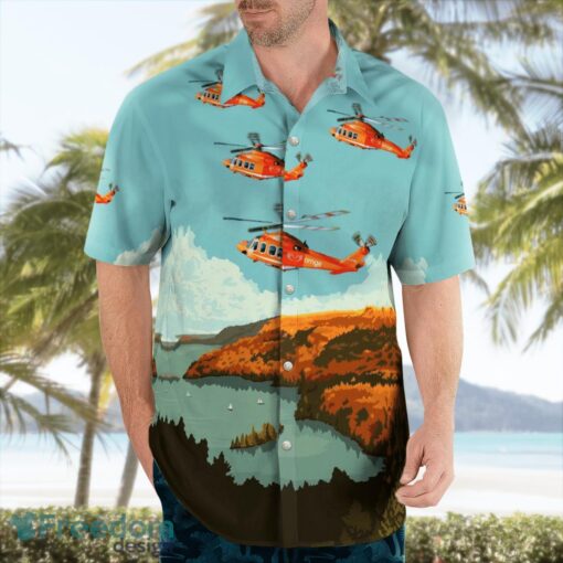 Canada Ontario Air Ambulance S-76A Helicopter Beach Hawaiian Shirt Gift For Summer Holiday Product Photo 3