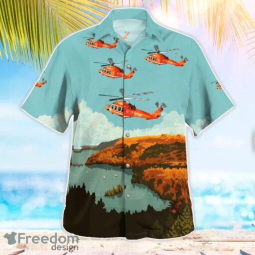 Canada Ontario Air Ambulance S-76A Helicopter Beach Hawaiian Shirt Gift For Summer Holiday Product Photo 4