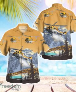 Canada Ontario Wisk Helicopter 412s 3D Summer Aloha Hawaiian Shirt Product Photo 1