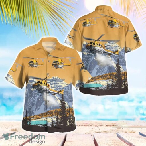 Canada Ontario Wisk Helicopter 412s 3D Summer Aloha Hawaiian Shirt Product Photo 1