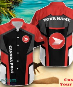 Canada Post Personalized Hawaiian Shirt Logo And Brand Name Casual Design For Men Women