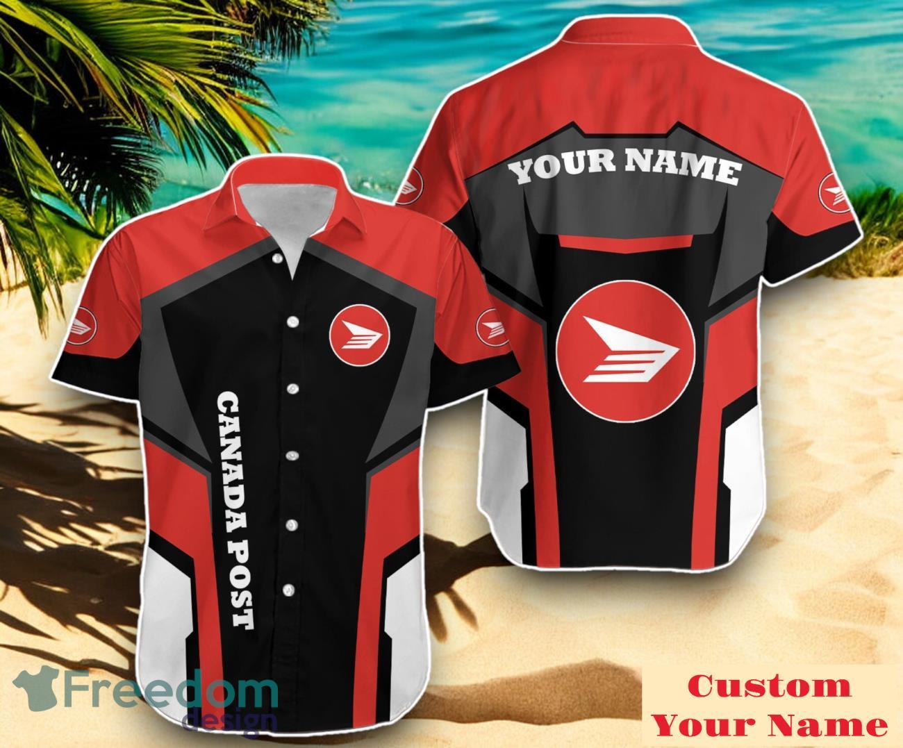 Canada Post Personalized Hawaiian Shirt Logo And Brand Name Casual Design For Men Women image Canada Post Personalized Hawaiian Shirt Logo And Brand Name Casual Design For Men Women Product Photo 1