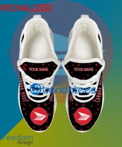 Canada Post Sport Sneaker Curate Custom Name Gift Max Soul Shoes USA Flag Star New For Fans image Canada Post Sport Sneaker Curate Custom Name Gift Max Soul Shoes USA Flag Star New For Fans - Canada Post Running Shoes New Trending Personalized Photo 2