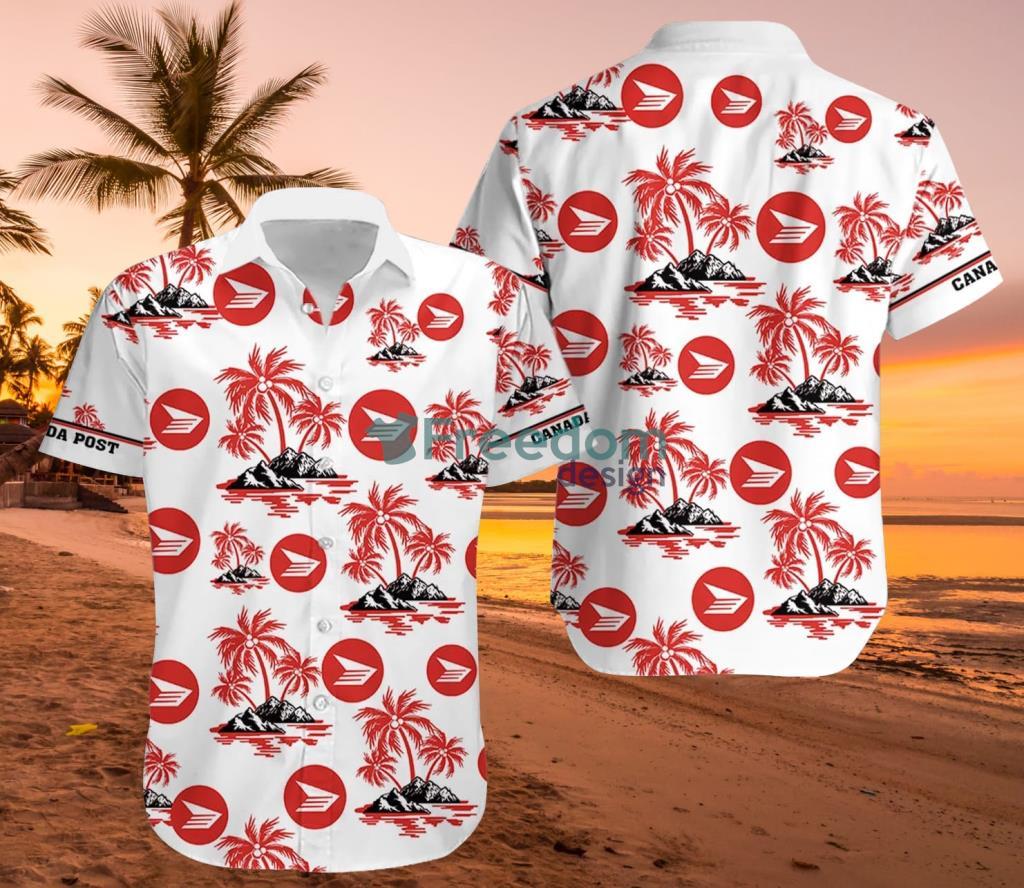 Canada Post Tropical Hawaiian Shirt Trending Summer image Canada Post Tropical Hawaiian Shirt Trending Summer Product Photo 1