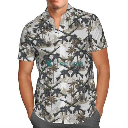 Canadian Army C7A2 Automatic Rifle Hawaiian Shirt Beach Summer Shirt Product Photo 2