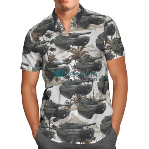 Canadian Army Leopard 2A4 Tank Hawaiian Shirt Beach Summer Shirt Product Photo 2