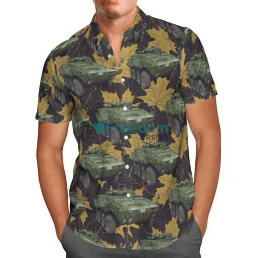 Canadian Army Light Armoured Vehicle (LAV) 6.0 Hawaiian Shirt Beach Summer Shirt Product Photo 2