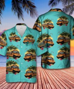 Canadian School Bus Driver Short Sleeve Hawaiian Shirt Beach Summer Shirt