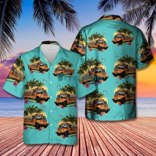 Canadian School Bus Driver Short Sleeve Hawaiian Shirt Beach Summer Shirt Product Photo 1