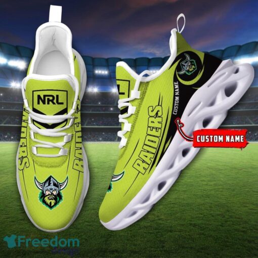 Canberra Raiders NRL Max Soul Shoes Sneakers Sport Gift For Fans Running Shoes Custom Name Product Photo 2