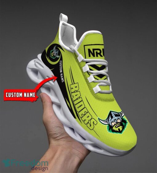 Canberra Raiders NRL Max Soul Shoes Sneakers Sport Gift For Fans Running Shoes Custom Name Product Photo 1