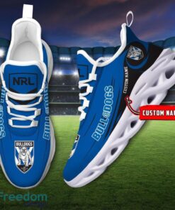 Canterbury Bulldogs NRL Max Soul Shoes Sneakers Sport Gift For Fans Running Shoes Custom Name Product Photo 2