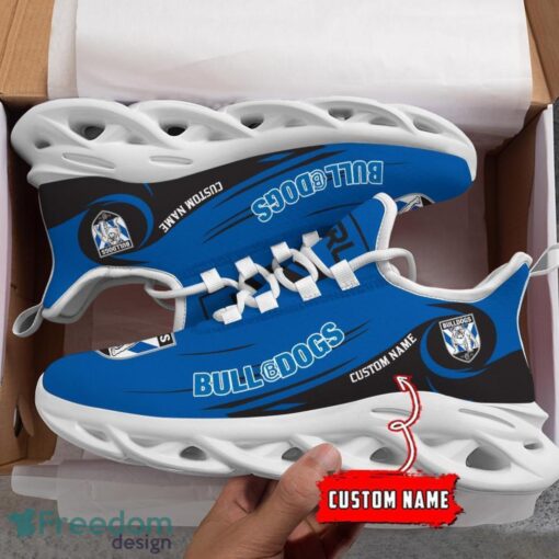 Canterbury Bulldogs NRL Max Soul Shoes Sneakers Sport Gift For Fans Running Shoes Custom Name Product Photo 3