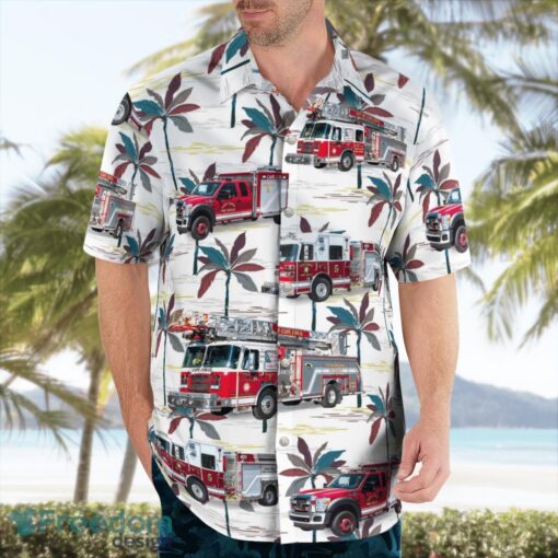 Cape Coral, Florida, Cape Coral Fire Department Hawaiian Shirt Beach Shirt Summer Holiday Gift Product Photo 3