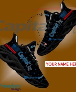 Capital One Running Sneaker Panache Custom Name Gift Max Soul Shoes USA Flag Star New For Fans - Capital One Running Shoes New Trending Personalized Photo 1