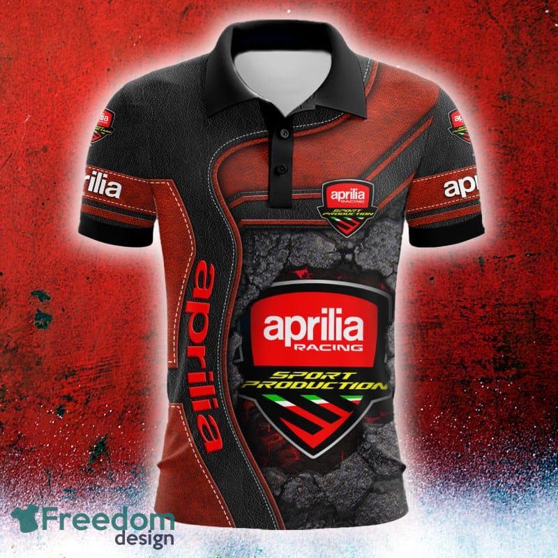 Car Racing Aprilia Logo Hidden Truck Leather Pattern Golf Polo Shirt AOP For Men And Women - Car Racing Aprilia Logo Hidden Truck Leather Pattern Golf Polo Shirt AOP For Men And Women