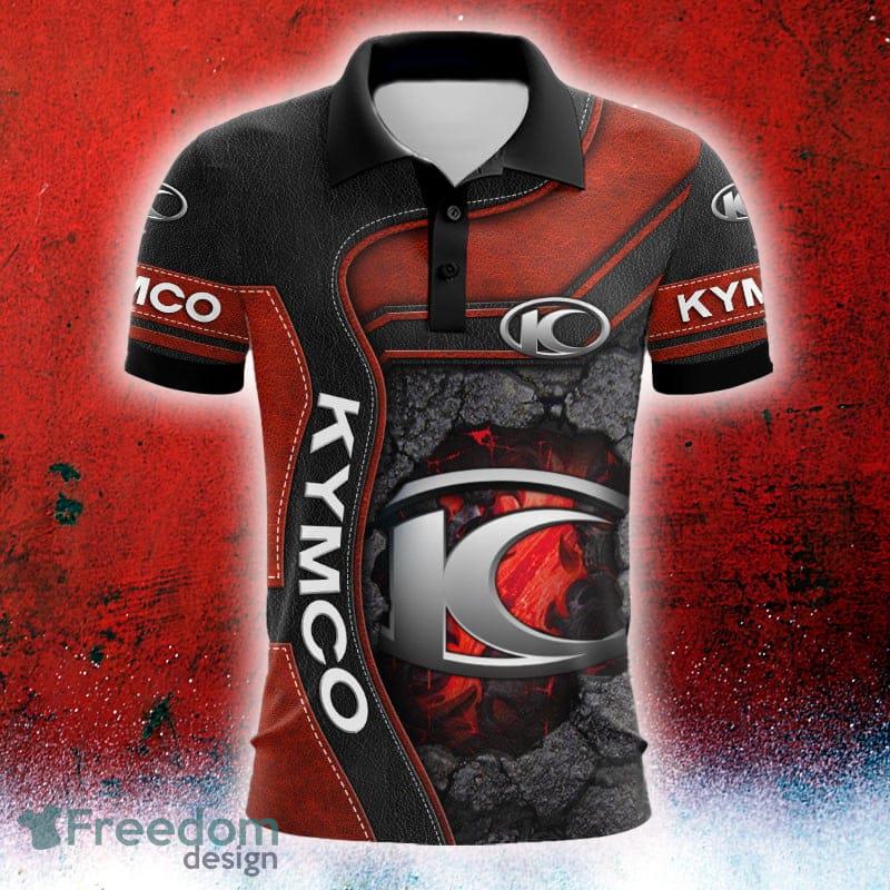 Car Racing Kymco Logo Hidden Truck Leather Pattern 3D Polo Car Shirt - Car Racing Kymco Logo Hidden Truck Leather Pattern 3D Polo Car Shirt