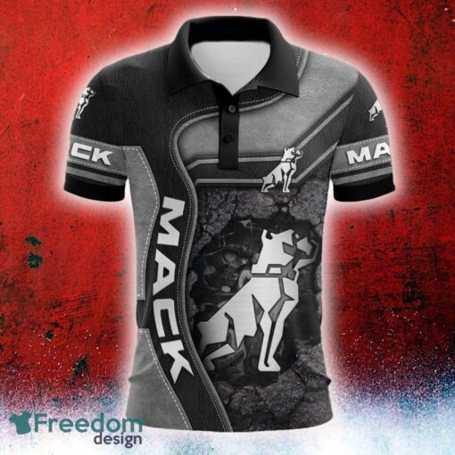 Car Racing Mack Logo Hidden Truck Leather Pattern 3D Polo Car Shirt - Car Racing Mack Logo Hidden Truck Leather Pattern 3D Polo Car Shirt