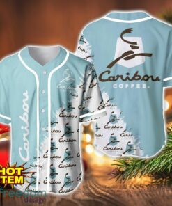 Caribou Coffee Logo Printed Baseball Jersey Shirt For Men And Women