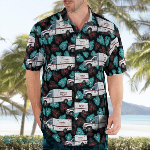 Carlifornia Roseville Fire Department Emergency Vehicle Hawaiian Shirt Beach Summer Shirt Product Photo 3