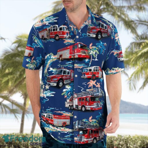 Carlisle Fire & Rescue Services Beach Hawaiian Shirt Summer Gift Product Photo 3