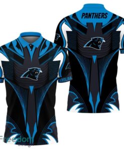 Carolina Panthers Abstract Pattern Polo Shirt Carolina Panthers Abstract Pattern Polo Shirt