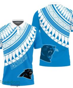 Carolina Panthers Polynesian Pattern Polo Shirt
