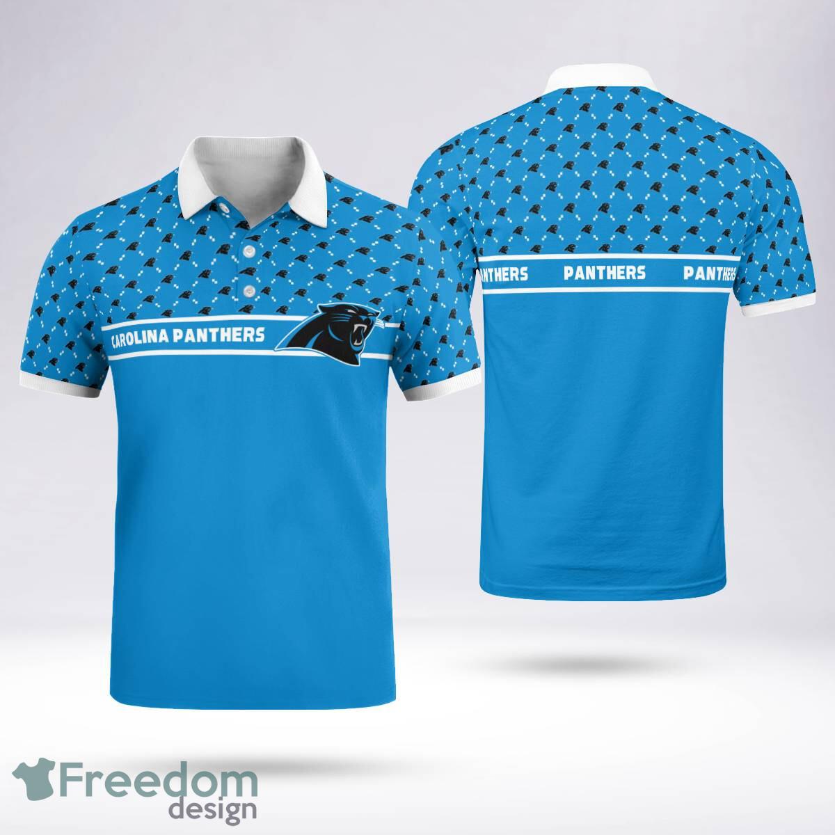 Carolina Panthers Team Logo Polo Shirt New For Men Women Fans image Carolina Panthers Team Logo Polo Shirt New For Men Women Fans - Carolina Panthers Team Logo Polo Shirt New For Men Women Fans