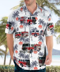 Carrboro Fire-Rescue Department 3D Hawaiian Shirt Product Photo 3