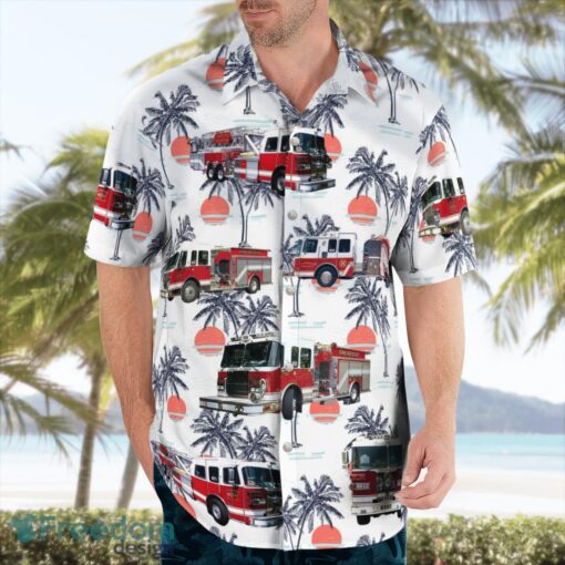 Carrboro Fire-Rescue Department 3D Hawaiian Shirt Product Photo 3